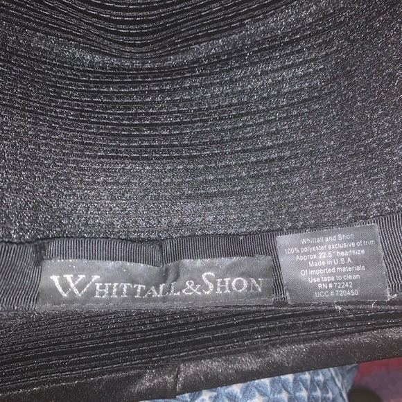 👒 Whittal & Shon Designer Hat - BLK/Silver - $150 - Picture 4 of 4
